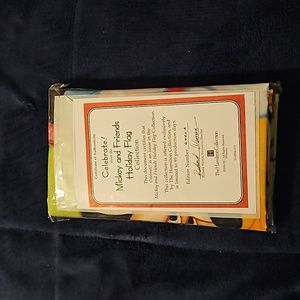 Mickey and Friends Holiday Flag by The Hamilton Collection
